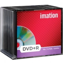DISCO DVD+R IMATION 16X 4.7GB 120M PACK10 SLIM CASE
